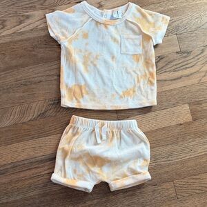 Grayson Collective Orange Tie-Dye Baby Set Size 3-6 Months